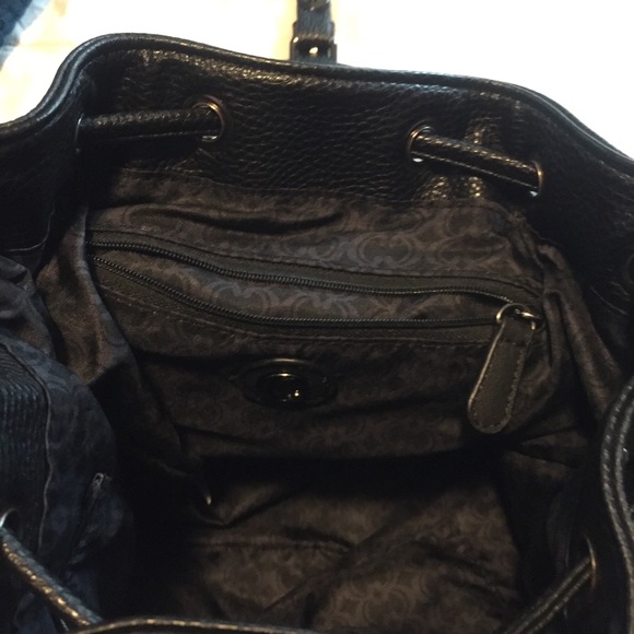 Charming Charlie’s black and silver mini backpack - Picture 7 of 11